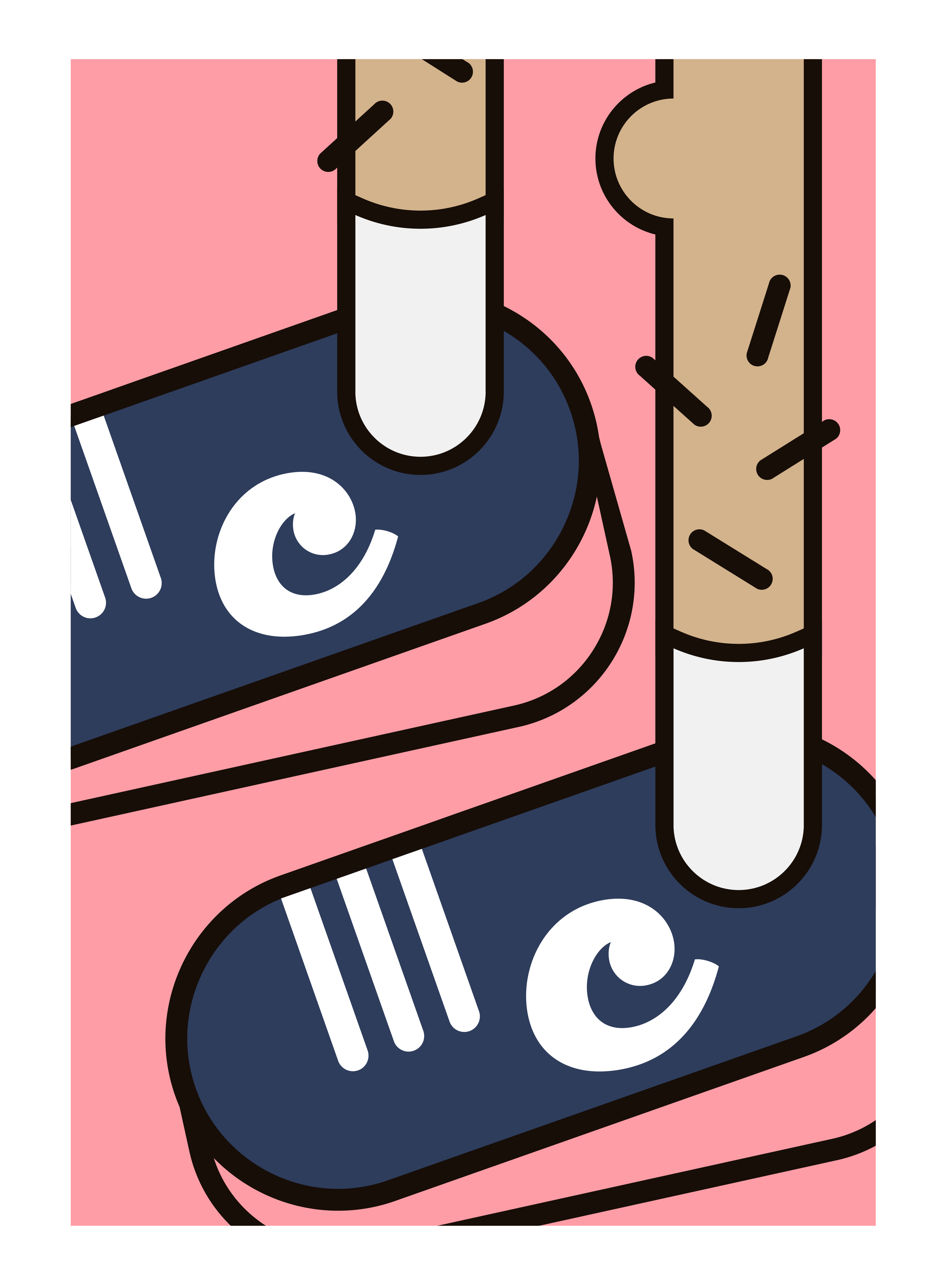 Sneaker Legs Print